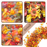 DIYFLORU Fall Wreath, 22 Inch Grapevine Base, Orange 1