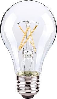 Satco Lightbulbs for Residential, Construction, Commercial, 7.5 Watt A19 LED; Clear; Medium Base; 3000K; 120 Volt; 48 Bulbs