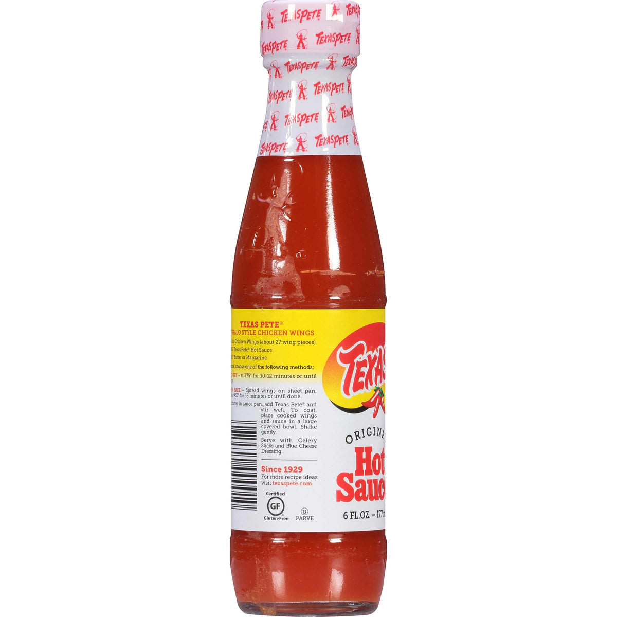 Hot Sauce by Texas Pete – 24 x 6 oz bottles, 7.89"W x 11.76"L x 7.6"H