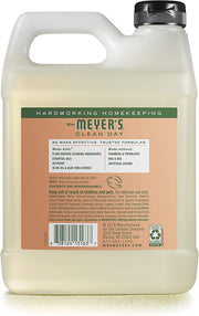 ´s Clean Day Hand Soap Refill by Mrs. MEYER'S – 33 Fl Oz (Pack of 4), Plastic, White, Pack of 4, Model 808124131637