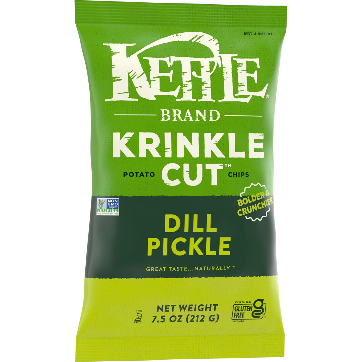 Potato Chips by Kettle Brand – 7.5 Ounce (Pack of 1), Dill Pickle, Model 200790114401