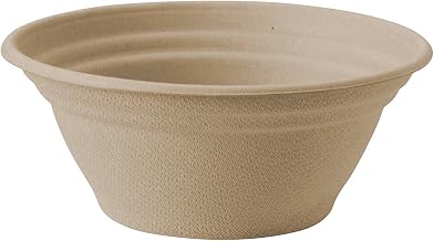World Centric - BB-SC-U8 100% Compostable Bowls by , Made from Unbleached Plant Fiber, Soup Bowls, 8 oz (Pack of 500)