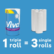 Multi-Surface Cloth Paper Towels by Viva – 12 Rolls (165 Sheets each), Paper, White, Pack of 12, Model 55892