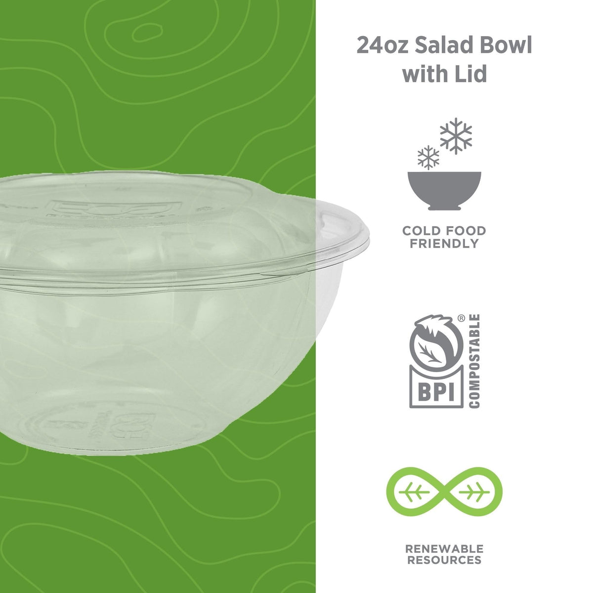 ECO PRODUCTS 24oz / Clear / 150 Bowls