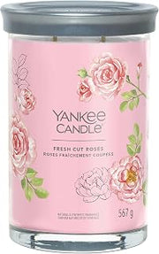 Yankee Candle Fresh Cut Roses Large Tumbler Candle with Double Wicks | Soy Wax Blend Long Burning Candle | for Women