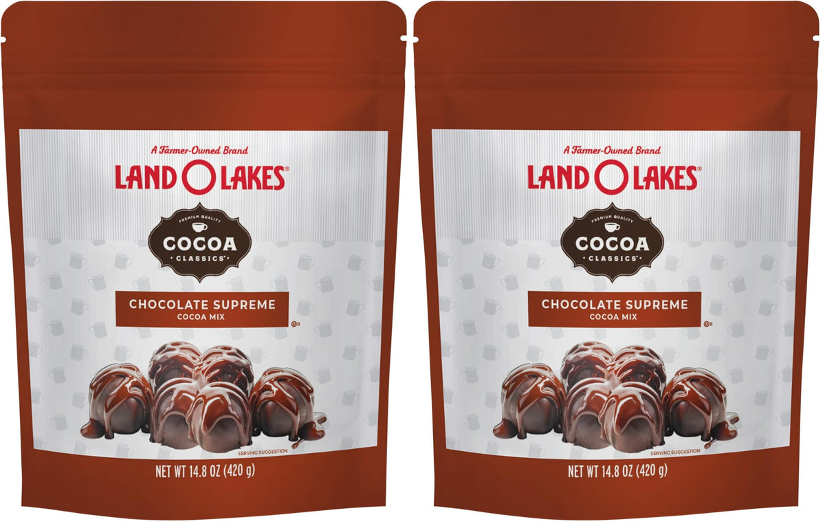 Land O Lakes Chocolate Supreme / 14.8 Ounce (Pack of 2) / Brown Cocoa