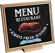 HUBERT Chalkboard Black Single-Sided - 12" L x 10" H