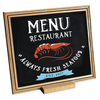 Chalkboard Black Single-Sided - 12" L x 10" H by HUBERT – Chalkboard, Black