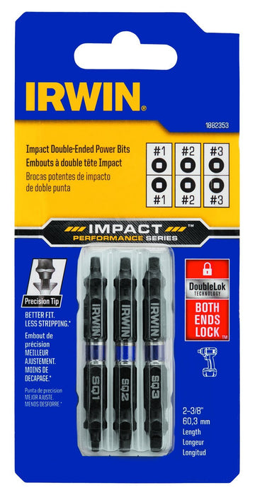 Tools IMPACT Performance Series Double-Ended Screwdriver Power Bit by IRWIN – Pack of 1, Alloy Steel, Model 1882353