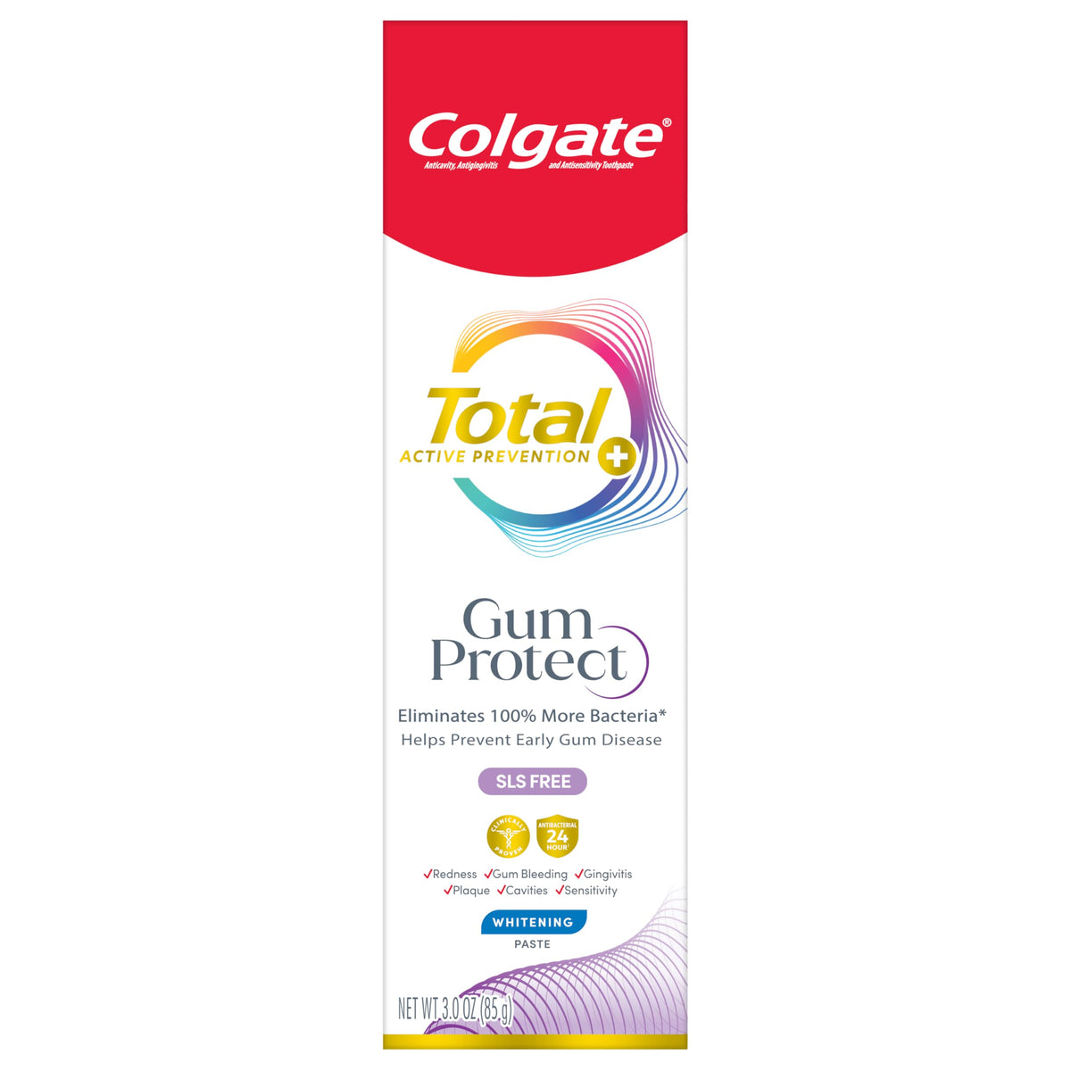 Total Gum Protect Whitening Toothpaste by Colgate – 3 Ounce (Pack of 1), Model 61044856