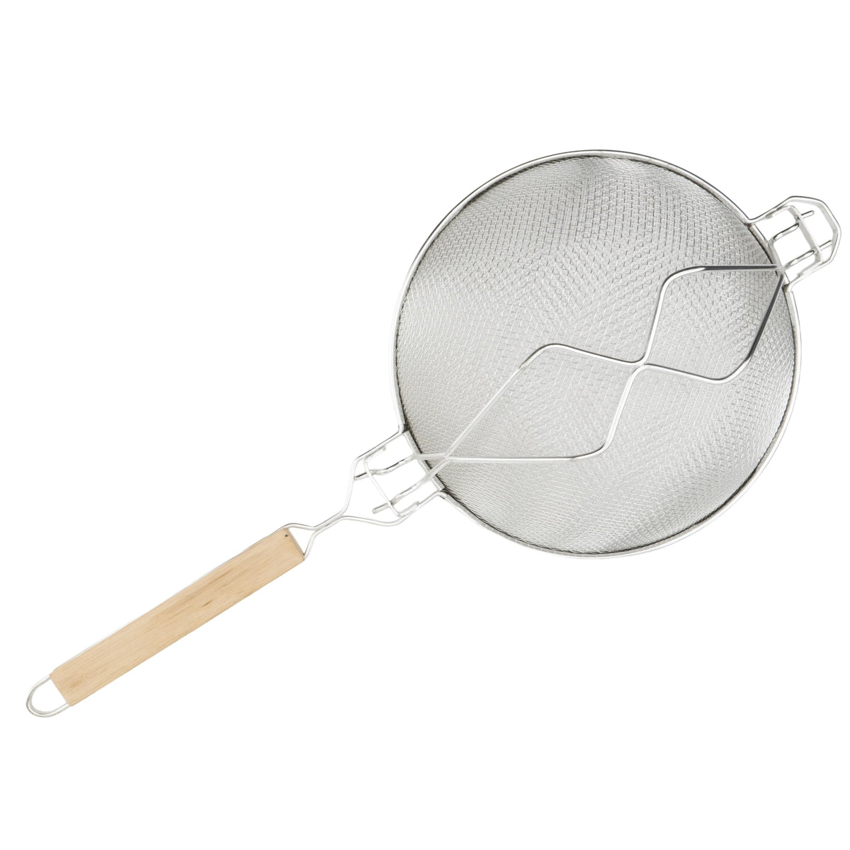 10 1/2" Tan Double Mesh by Winco – Medium, Stainless Steel, Nickel, Tan, Model MST-10RB