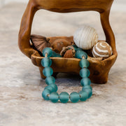 Handmade Coastal Bliss Bead Garland by Generic – 24 inches, Glass, Turquoise, Model 21203A
