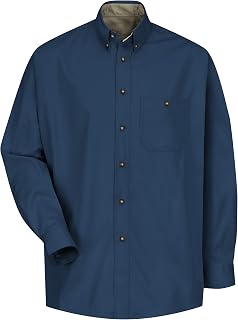 Red Kap Men's Cotton Contrast Dress Shirt
