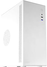 Tacens NOVAX, Ultra-Compact Micro-ATX PC Case, Ultra-Rugged All-Metal Design, 1x 80mm Rear Fan, Mini-Tower Case with Large Internal Capacity, White