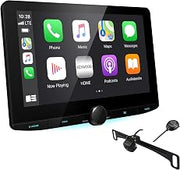 DMX1037S 10.1" Floating Panel Digital Multimedia Receiver | Apple CarPlay Android Auto Ready | 10.1” high-Definition Display | Plus KENWOOD CMOS-320LP Universal Backup Camera