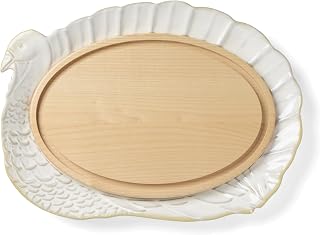 Lenox 899288 Harvest 2-Piece Turkey Platter And Carving Board Set