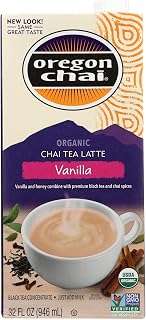 Oregon Chai Organic Vanilla Chai Tea Lattte Concentrate, 32 Ounce - 6 per case.