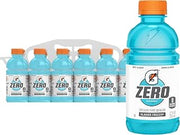 Gatorade Thirst Quencher Zero Sugar Sports Drink, Glacier Freeze, 12oz Bottles, 12 Pack, Electrolytes for Rehydration