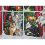 Kitten Christmas by Persis Clayton-Weirs Classic Cards by Lang – 127 mm x 165.1 mm, Paper, Multi, Pack of 12, Model 2004062