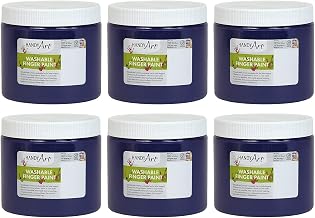 Handy Art Washable Finger Paint, Violet, 16 oz. Bottle, Pack of 6 (RPC241040-6)