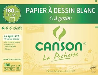 Canson C Grained Drawing Paper 320 x 240 mm 180 g 12 Sheets Lot of 10
