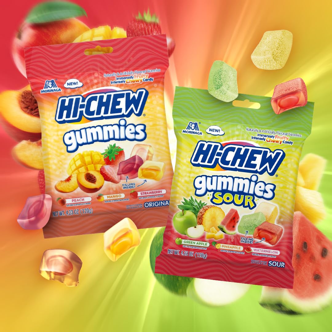 HI-CHEW Original Mix / 4.23 Ounce (Pack of 9) / 9 Taffy