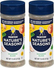Morton Nature's Seasons Reduced Sodium, 7.5 Oz Spice Shaker, 2 Pack
