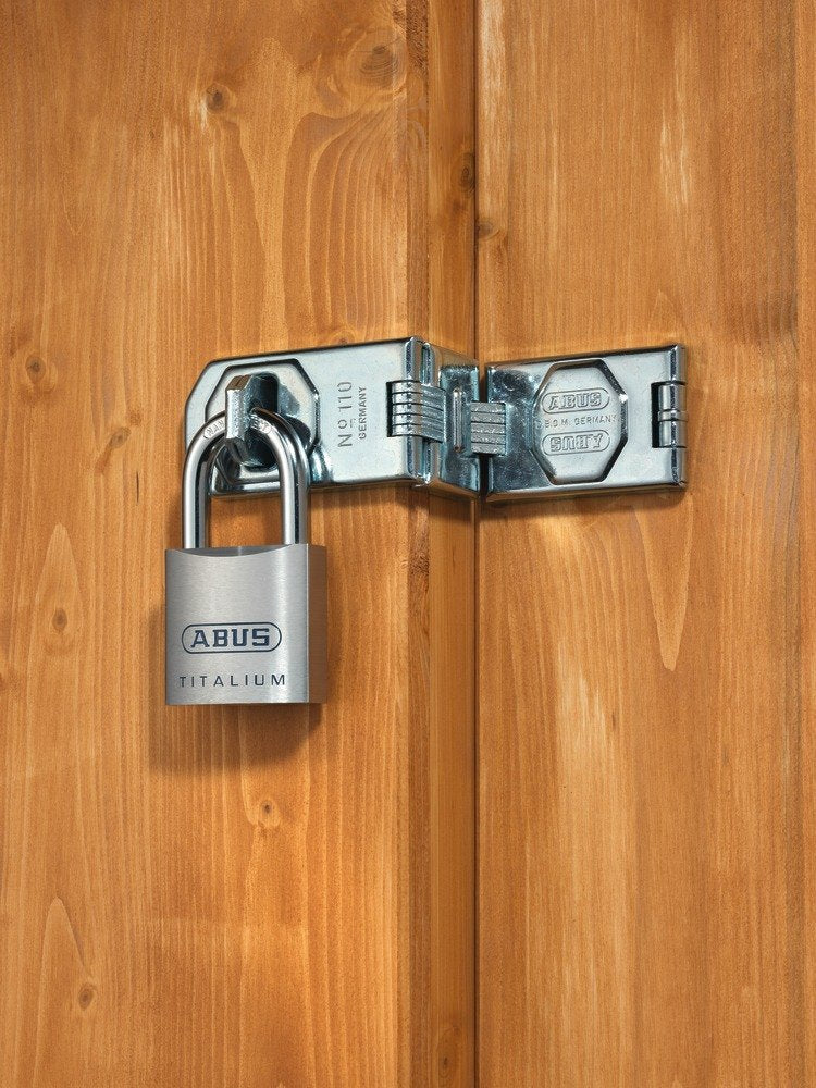80TI/50 KD Titalium Aluminum Alloy Padlock Keyed Different by ABUS – 135x190cm, Hardened Steel, Black, Model 80 TI/50