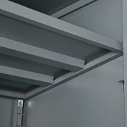 Counter Height Cabinet with Locking Lever Handle by Global Industrial – 36x24x42 inches, Alloy Steel, Grey, Model 269872GY
