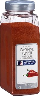 McCormick Culinary Ground Cayenne Pepper, 14 oz - One 14 Ounce Container of Cayenne Pepper Powder, Ideal for Rubs, Marinades, Sauces, Meats and More