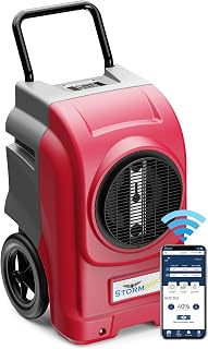 270 PPD LGR Commercial Dehumidifier with Pump by ALORAIR – 22.3x23.6x39.7 in, 270.0 pints, Red, Model Storm Elite