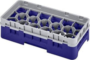Cambro 17HS318186 17 Compartment Camrack 3 5/8" Navy Blue Case of 5