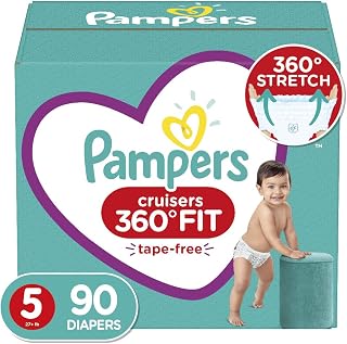 Pampers Cruisers 360Ëš Fit Diapers, Size 5, 90 Count