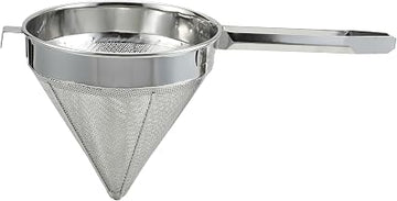 Winco China Cap Strainer, 8-Inch Diameter, Fine Mesh, Medium, Stainless Steel