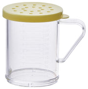 10 oz Yellow Snap-on Lid Dredge by Winco – Standard, 295.73 milliliters, Plastic, Model PDG-10Y