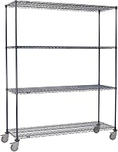 Nexel Wire Shelf Truck, 60x24x80, 1200 Lb. Capacity