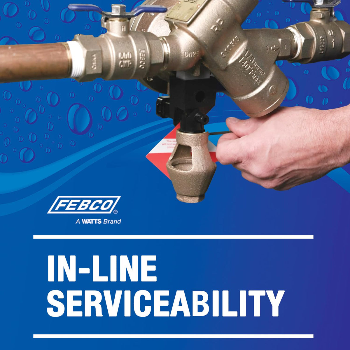 825Y Bronze RPZ Backflow Preventer with SentryPlus Sensor by Febco – 1 1/4 Inch, Bronze, Model F825FBV