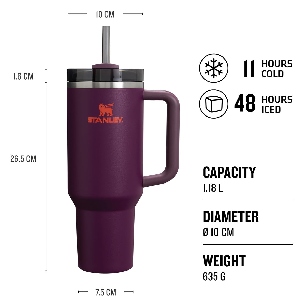 STANLEY Plum / 39.9 Ounces / Core Tumblers