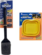 Mr. Bar-B-Q Bristle Free Grill Brush Plus Scrub Tub Bundle | Powered by Scrub Daddy