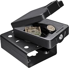 BARSKA AX11812 Compact Key Lock Box with Mounting Sleeve, Black