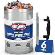 Kingsford Heavy Duty Charcoal Chimney Starter, Large Capacity, 6-Pack