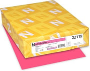 Neenah Astrobrights Color Paper, 24 lb Bond Weight, 8.5 x 11, Plasma Pink, 500/Ream
