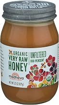 Madhava Raw Organic Honey, 22 Ounce (Pack of 6)