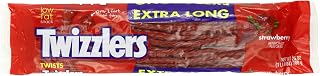 Twizzlers Extra Long Twists, Strawberry Flavored Licorice Candy, 25-Ounce Package (Pack of 3)