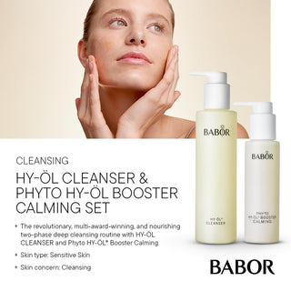 HY-OL Cleanser & Phyto HY-OL Booster Calming Set by BABOR – Commercial Grade