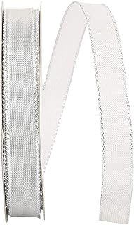 Reliant Ribbon Mesh Mate We Rd Ribbon, 5/8 Inch X 25 Yards, Silver