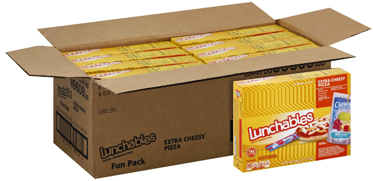 Lunchable Cheese Pizza with Capri Sun Convenience Meal by Kraft – 1.33 Ounce (Pack of 8), Pack of 8
