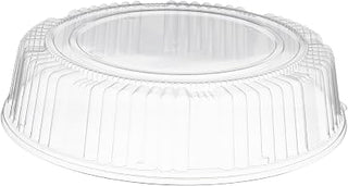 CaterLine Plastic Round Dome Lid, 14-Inch, Clear (25-Count)