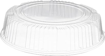 CaterLine Plastic Round Dome Lid, 14-Inch, Clear (25-Count)