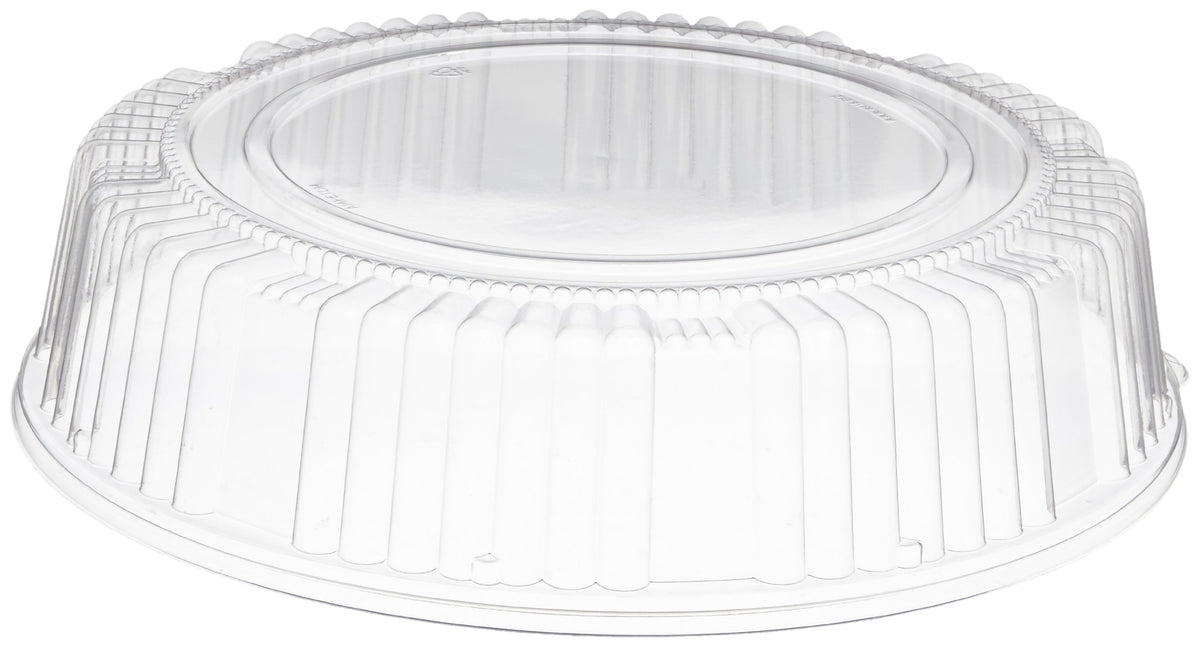 CaterLine Plastic Round Dome Lid by WNA – 14", PET # 1, Clear, Pack of 25, Model A14PETDM